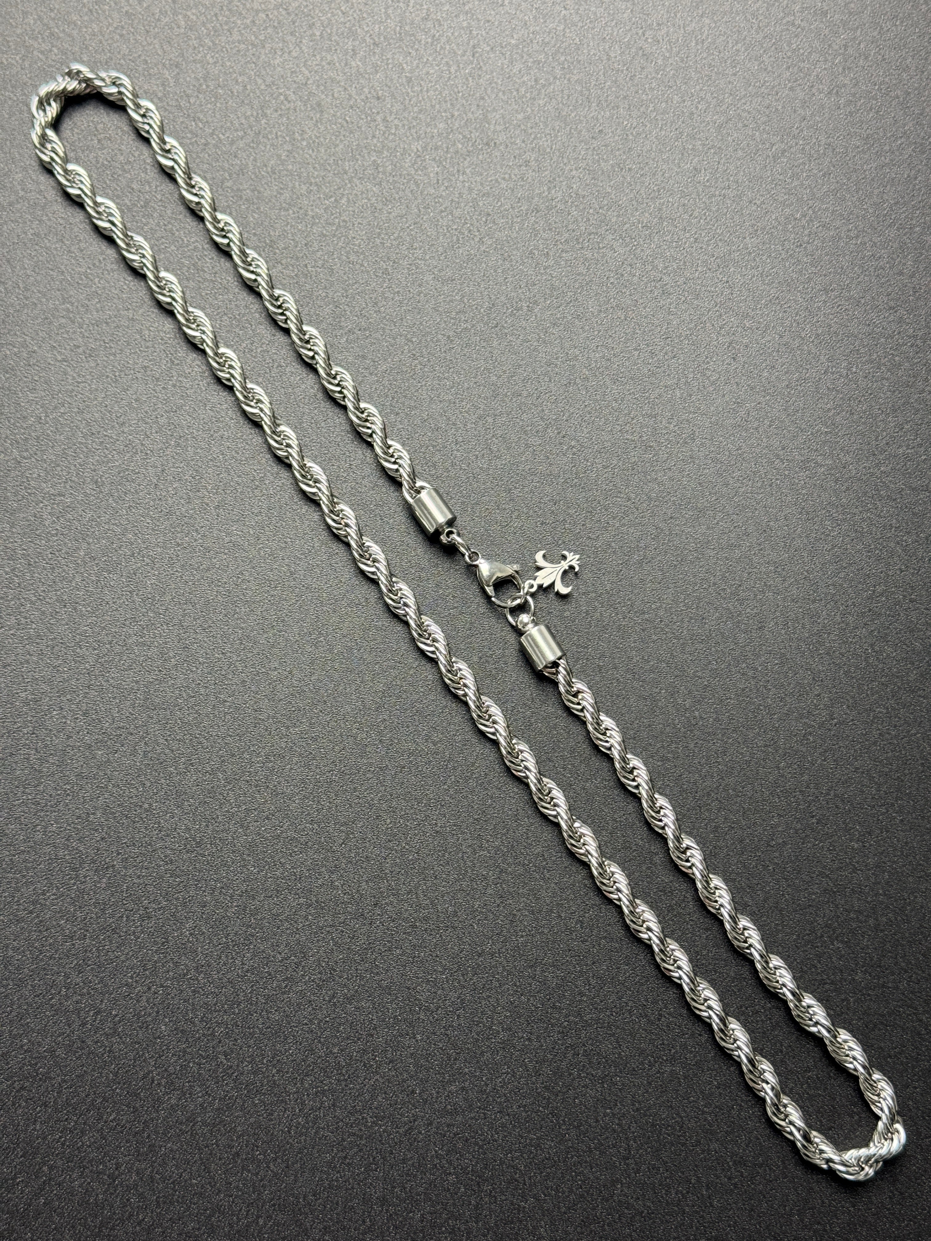 L&T Kordelkette / Rope Chain 6mm breit aus Edelstahl