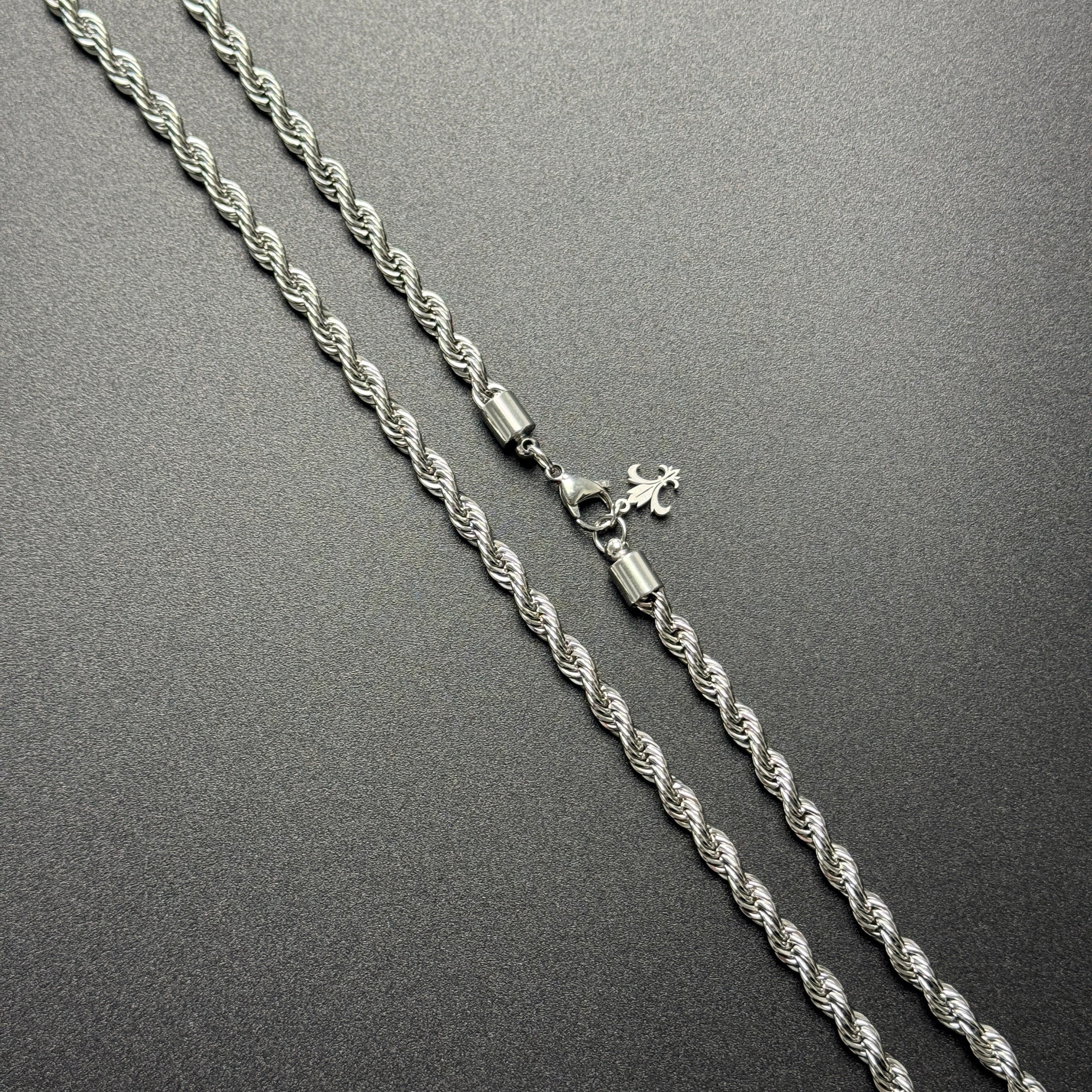 L&T Kordelkette / Rope Chain 6mm breit aus Edelstahl