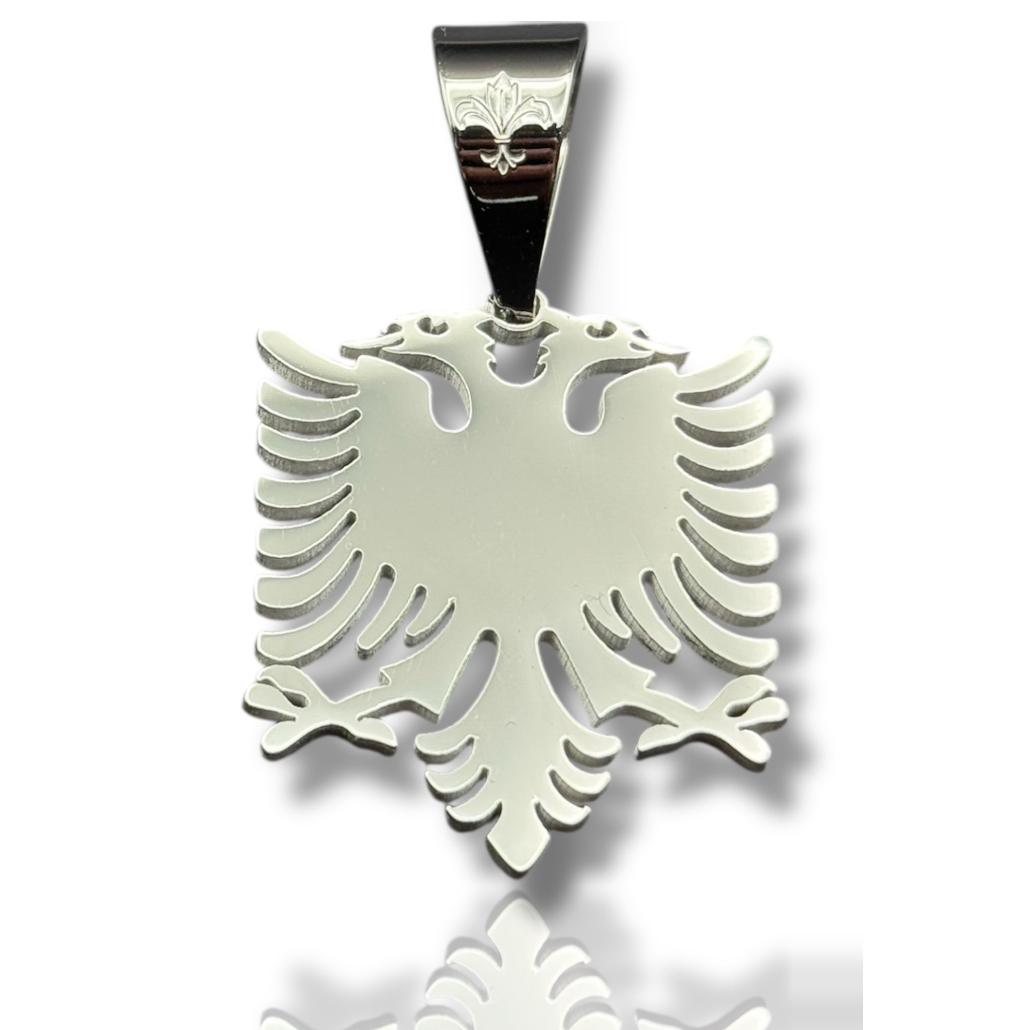 L&T Albanien Shqiptar Adler Anhänger aus Edelstahl