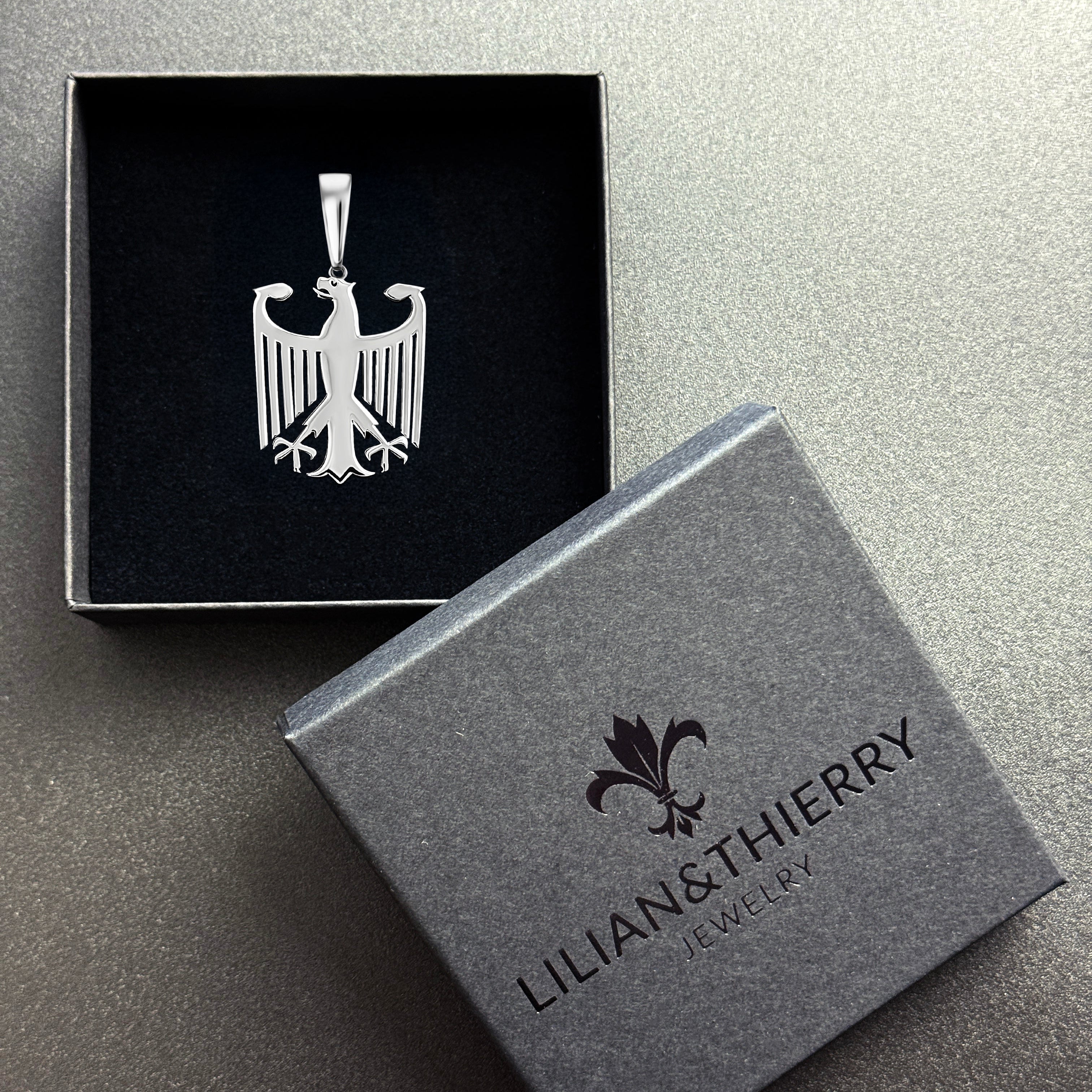 L&T Deutschland Adler Anhänger aus 925 Sterling Silber