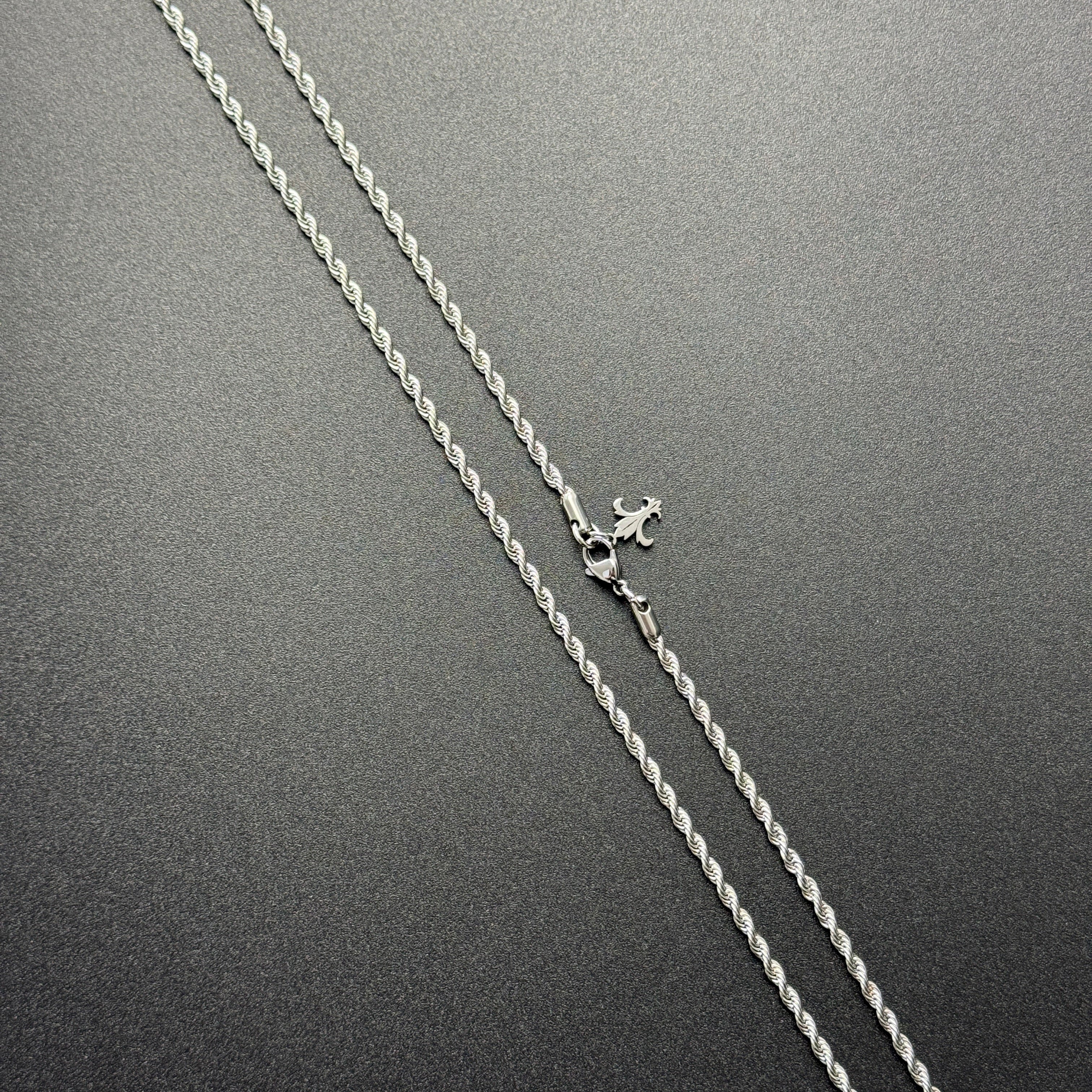 L&T Kordelkette / Rope Chain 3mm breit aus Edelstahl
