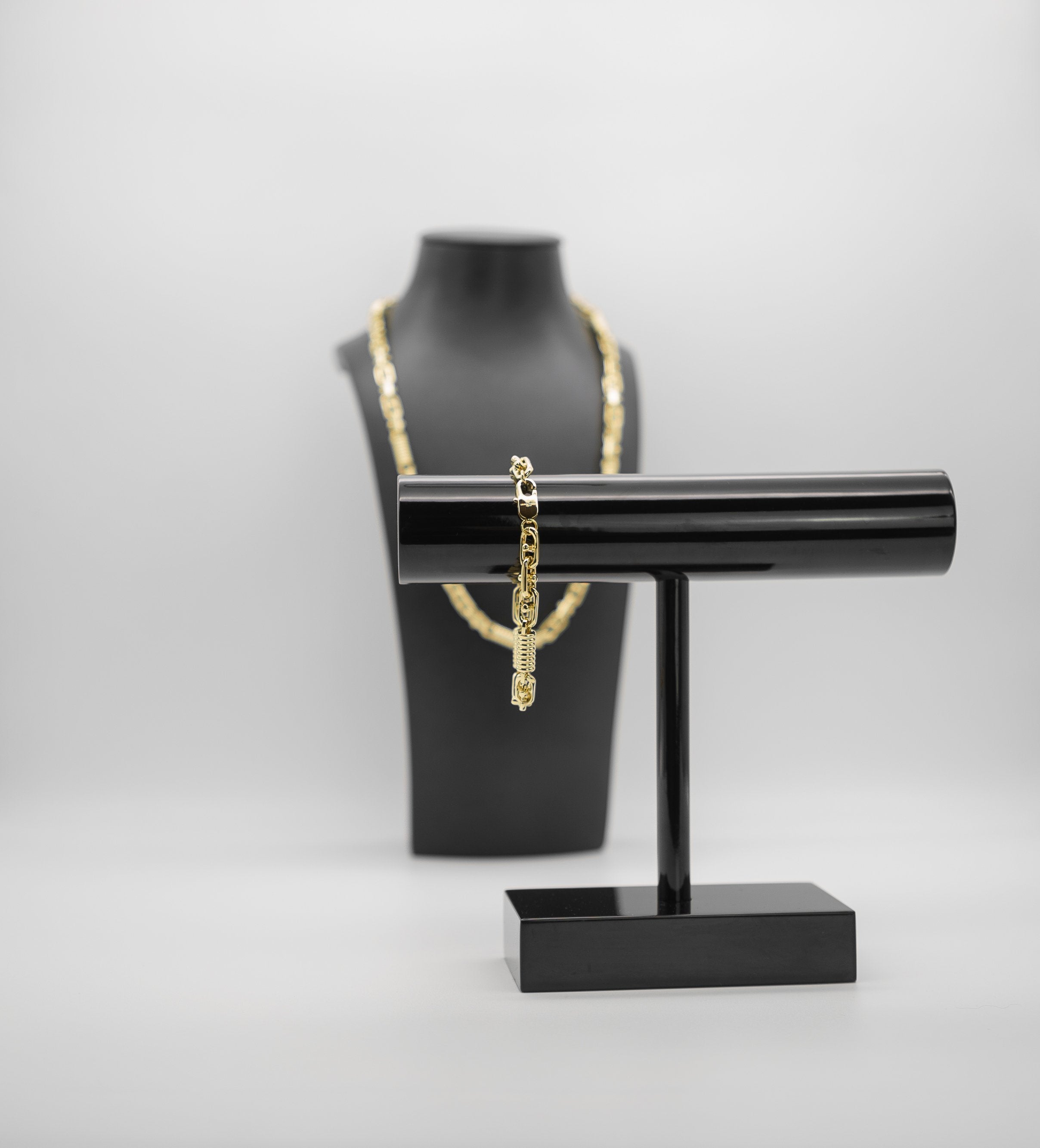 Monte Carlo Kette Set vergoldet Armband