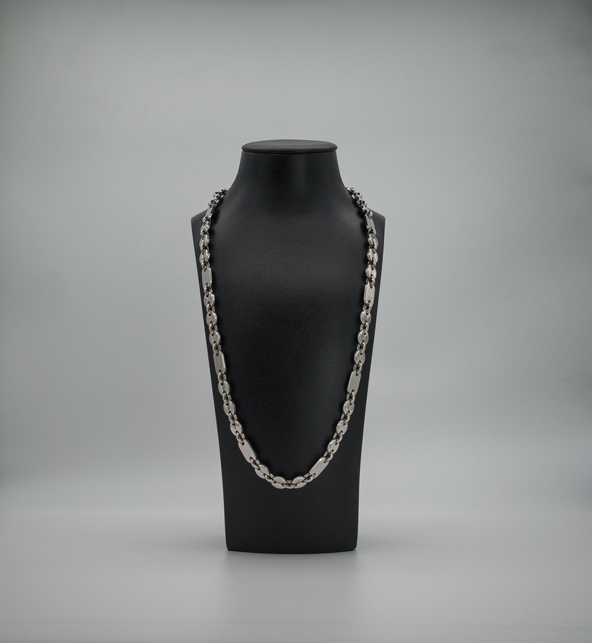 Platten Bohnen Kette Edelstahl 60cm 6mm