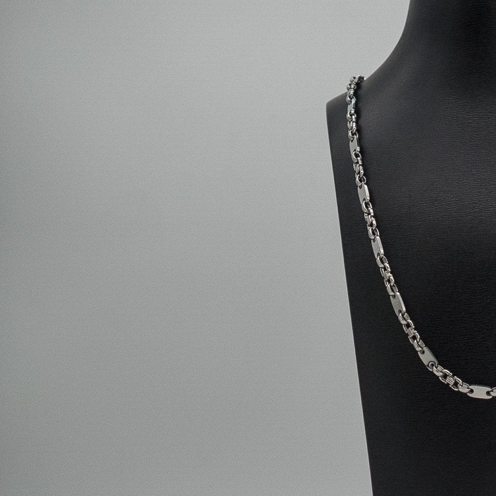 Plattenkette silber