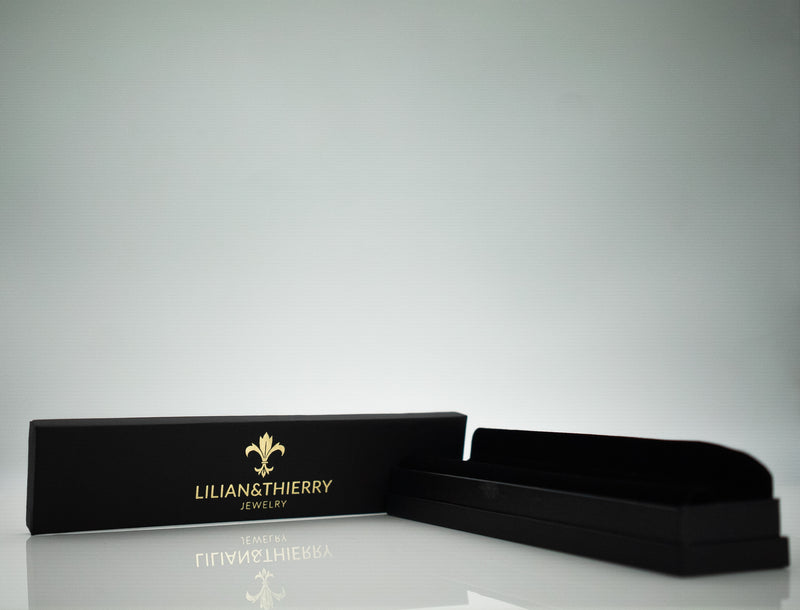 L&T Königskette 65cm 5mm + Armband 21cm 5mm aus Edelstahl zusätzlich mit 24 Karat Goldschicht vergoldet
