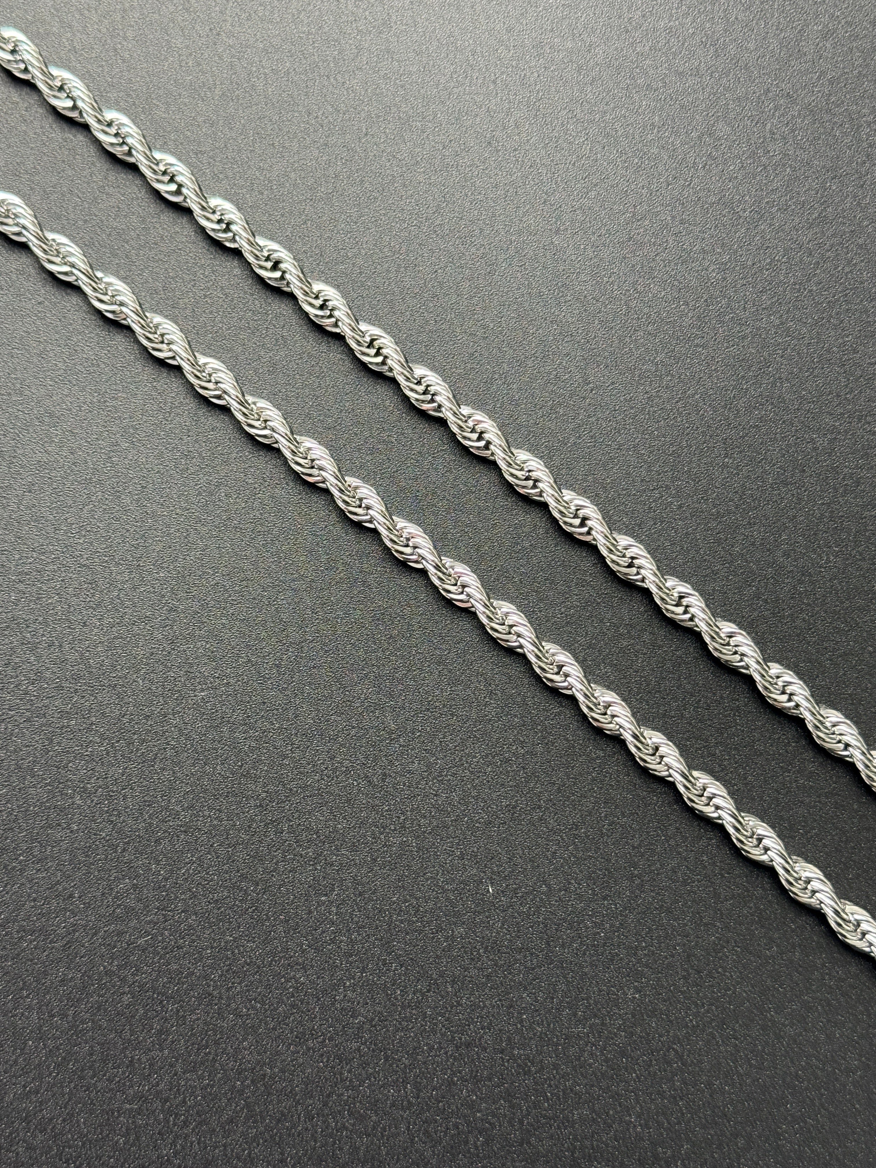 L&T Kordelkette / Rope Chain 6mm breit aus Edelstahl