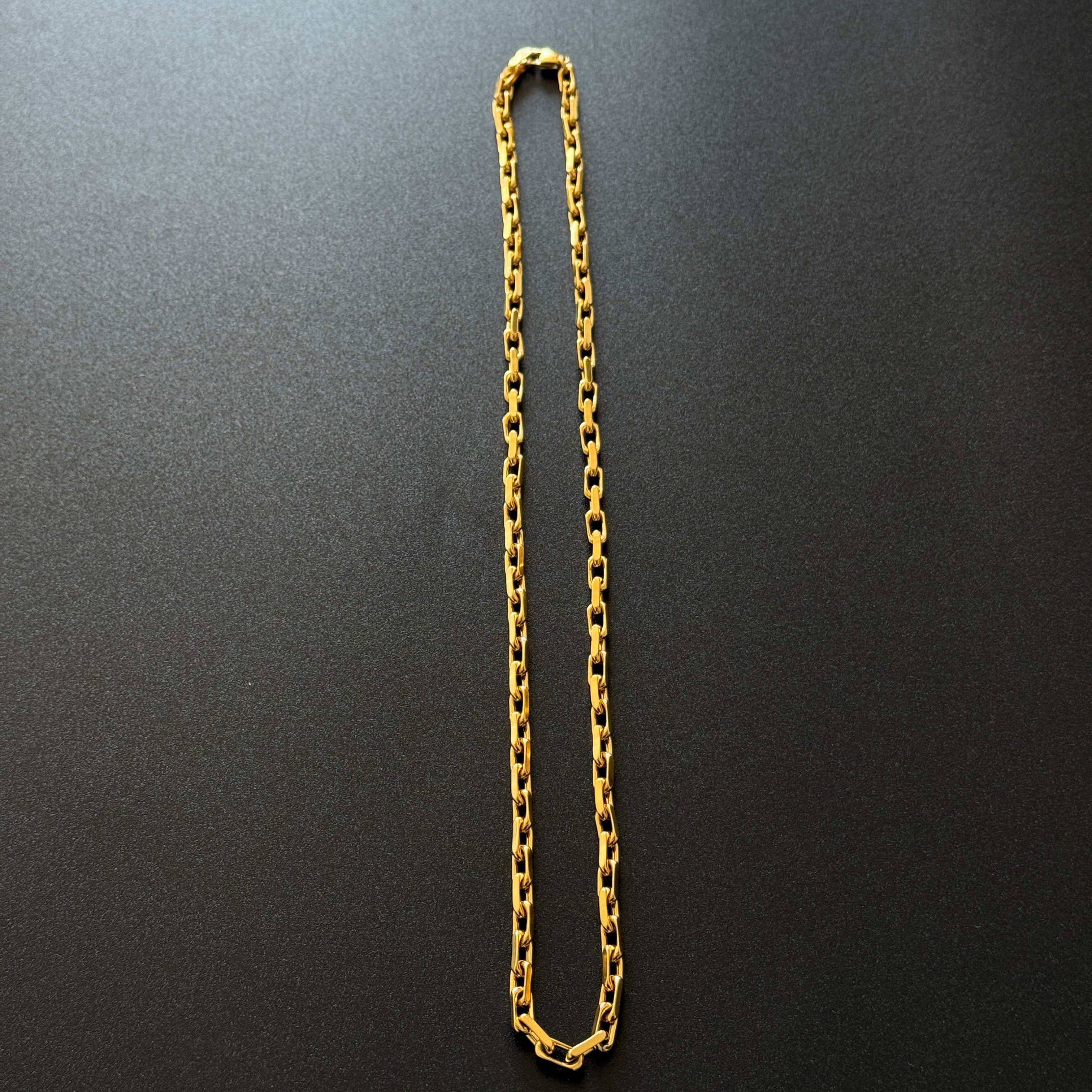 L&T Noblesse Halskette 5mm breit Edelstahl zusätzlich 18 Karat Goldschicht vergoldet
