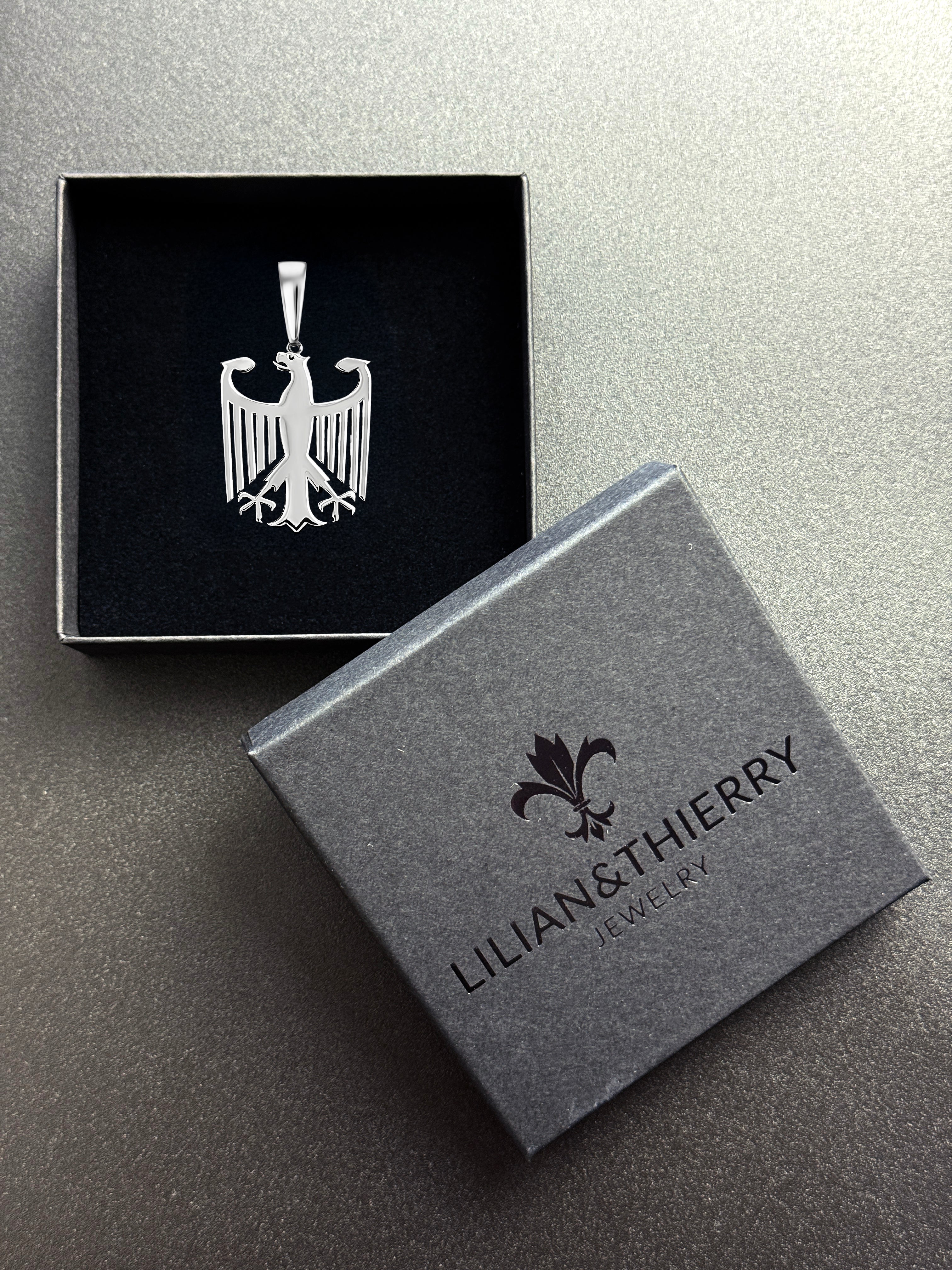 L&T Deutschland Adler Anhänger aus 925 Sterling Silber