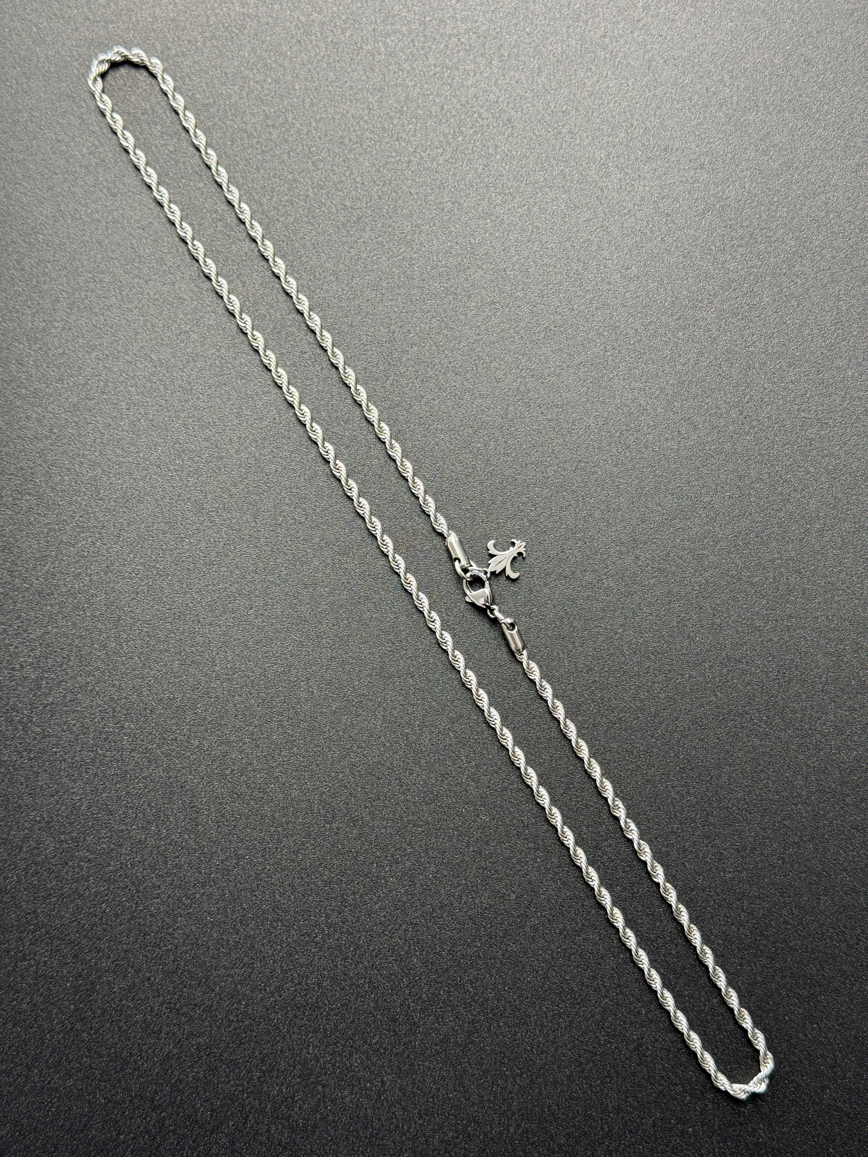 L&T Kordelkette / Rope Chain 3mm breit aus Edelstahl