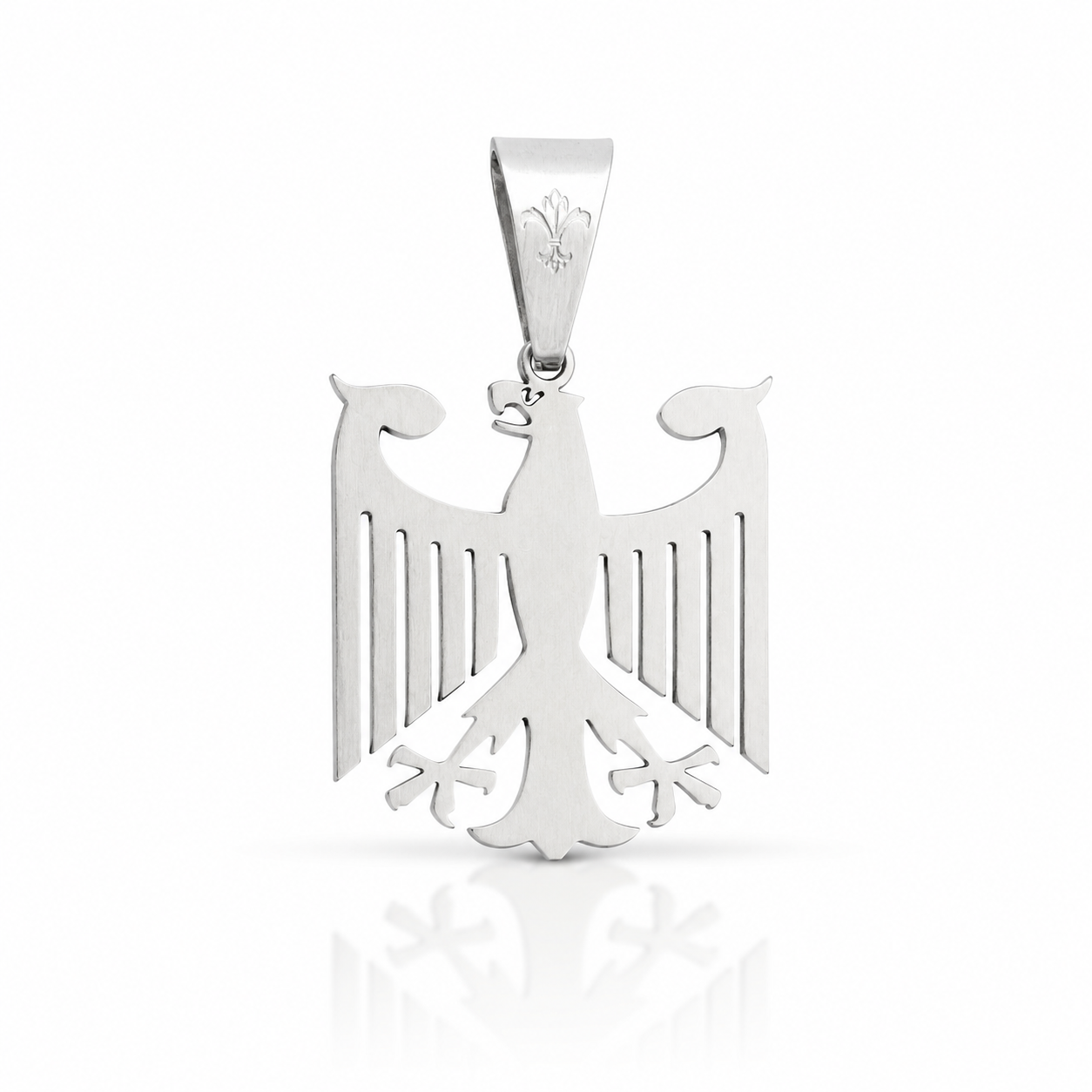 L&T Deutschland Adler Anhänger Matt aus Edelstahl