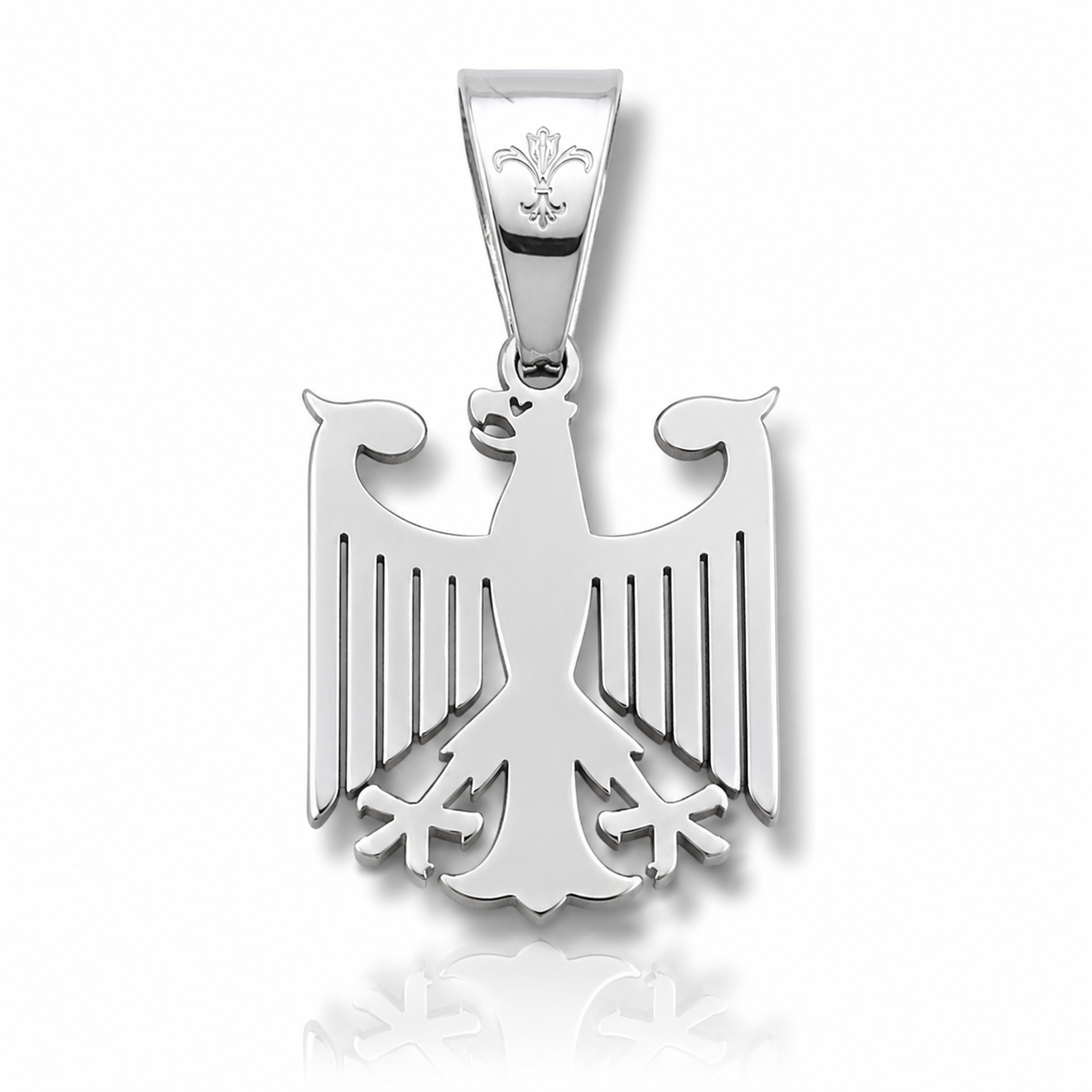 L&T Deutschland Adler klein Anhänger aus Edelstahl