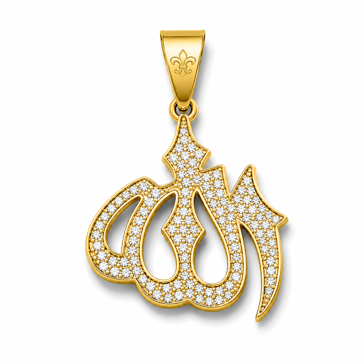 L&T ALLAH aus Edelstahl zusätzlich 24 Karat Goldschicht vergoldet