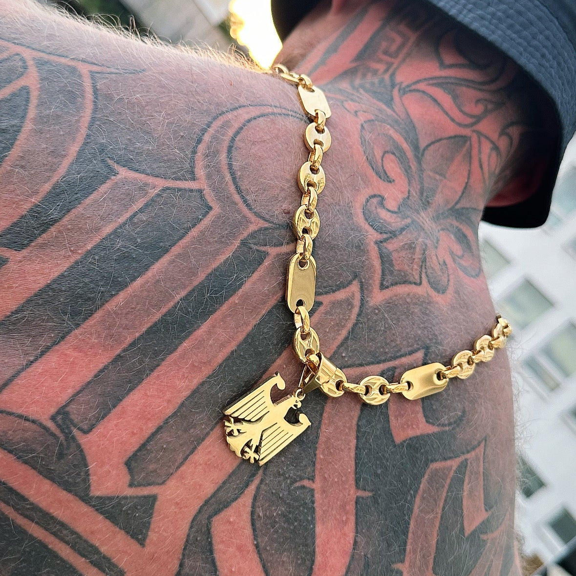 Platten Bohnen Kette 12mm Breite 