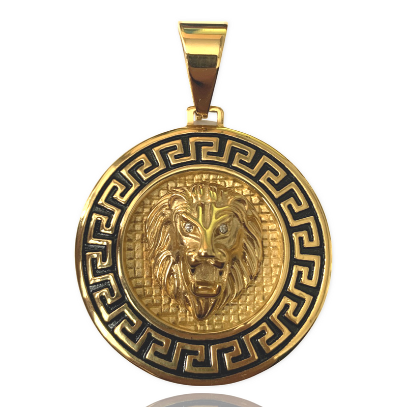 L&T LION MEDUZA aus Edelstahl zusätzlich 24 Karat Goldschicht vergoldet
