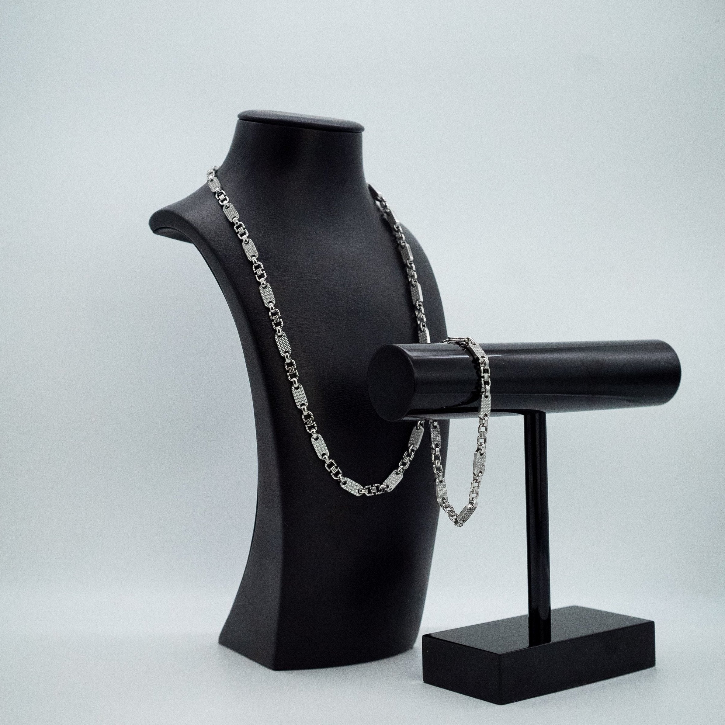 Plattenkette Herren Iced Out