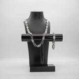 Plattenkette Iced Out 70cm 10mm Set