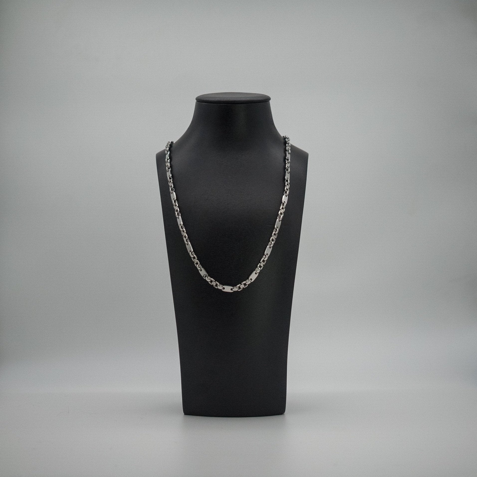 Plattenkette silber 
