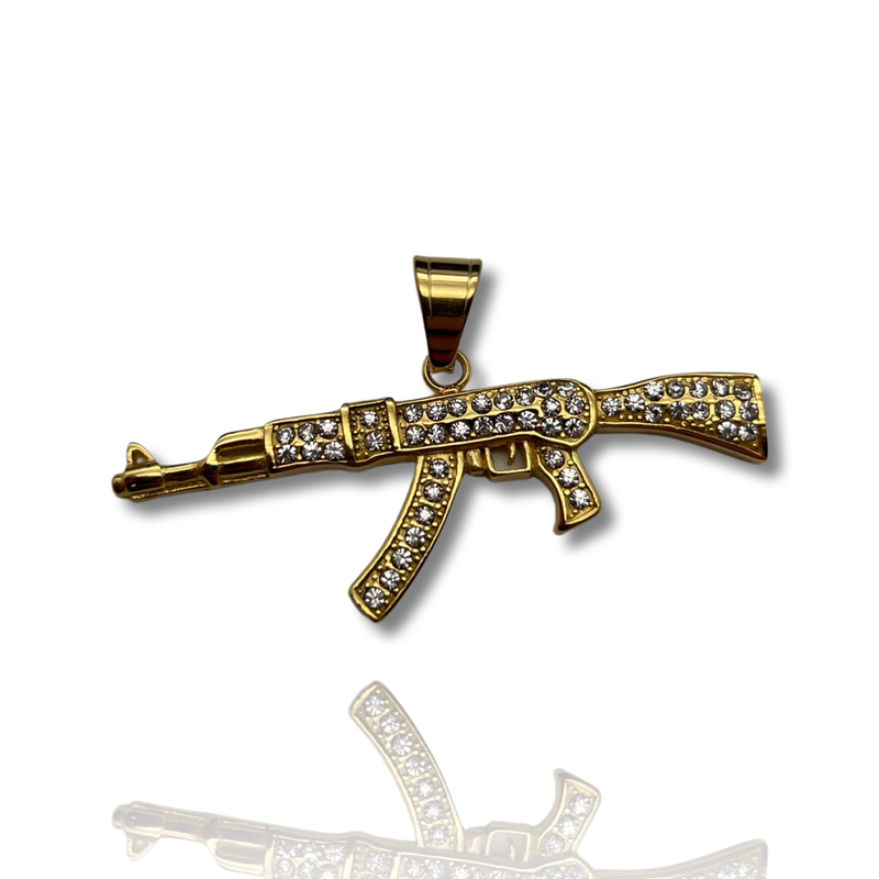 L&T AK47 DIAMOND aus Edelstahl zusätzlich 24 Karat Goldschicht vergoldet