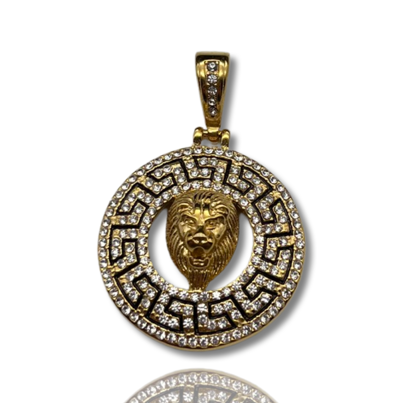 L&T LION MEDUZA Zirkonia aus Edelstahl zusätzlich 24 Karat Goldschicht vergoldet
