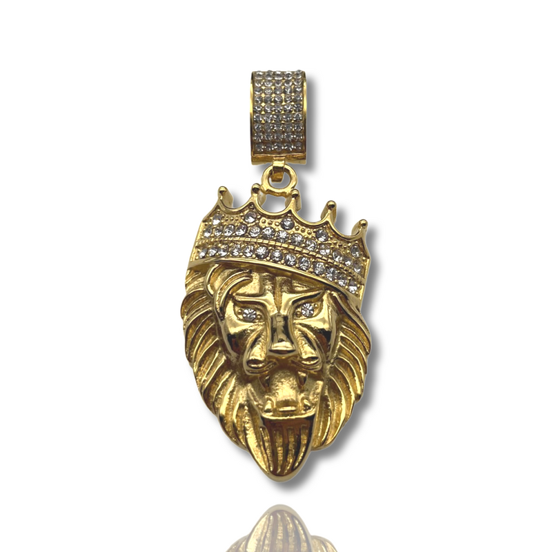 L&T CROWN LION DIAMOND CLASP aus Edelstahl zusätzlich 24 Karat Goldschicht vergoldet